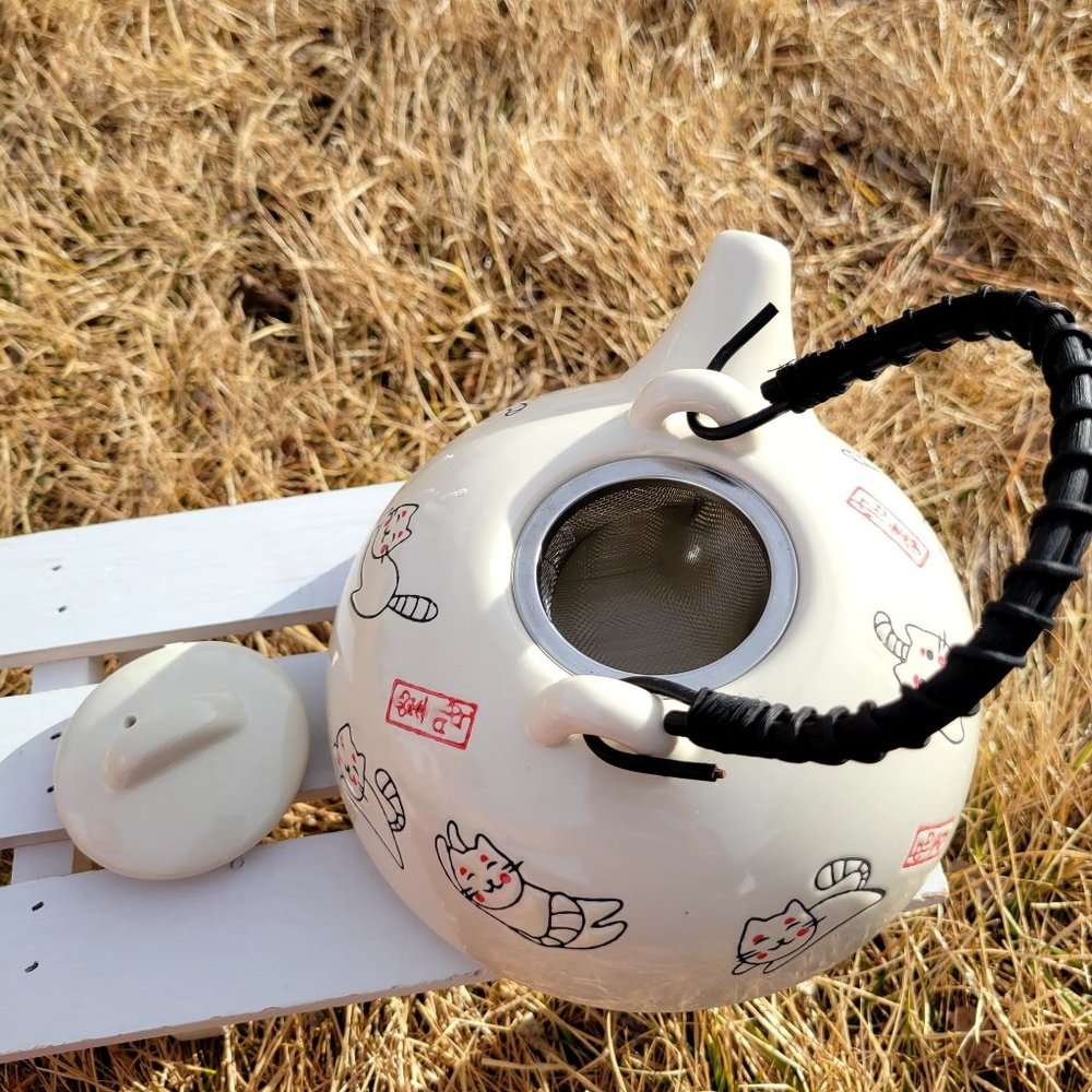 Japanese porcelain teapot /  japanese vintage teapot / japanese tea pot / Japane - Picture 2 of 7